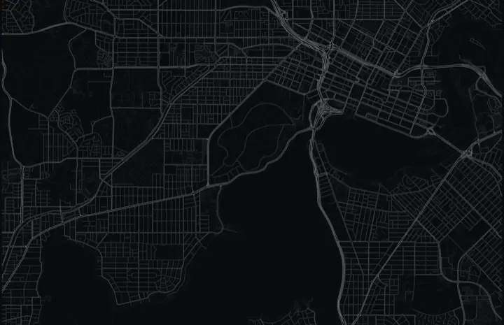 Dark Adrata street map of Perth